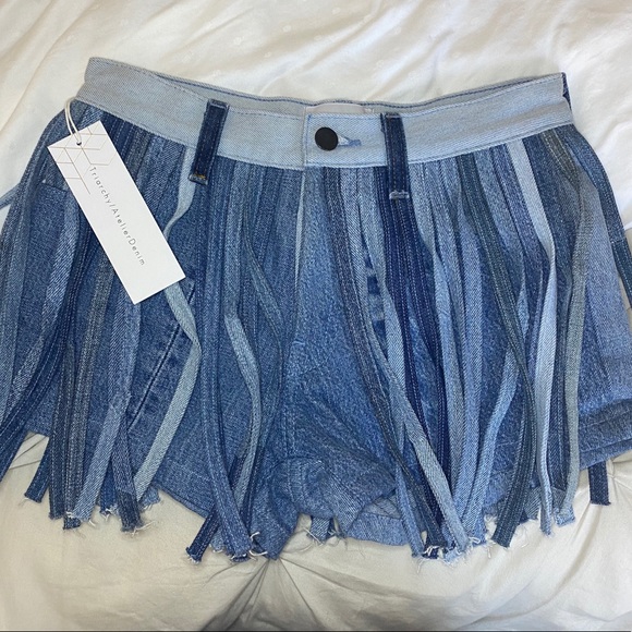 triarchy atelier denim Denim - Indigo Fringe Shorts